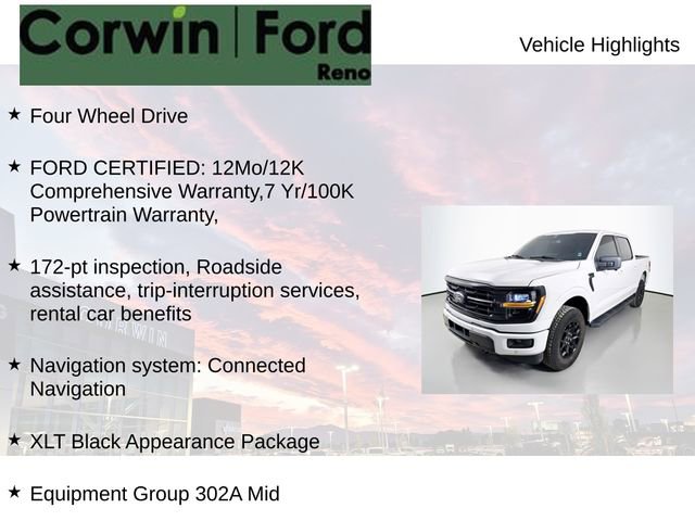 Certified 2024 Ford F150 XLT w/ Equipment Group 302A MID image 7