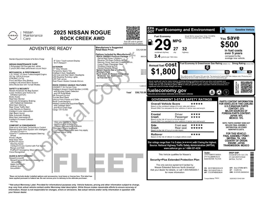Certified 2025 Nissan Rogue SV w/ Rock Creek Premium Package AWD/4WD image 7