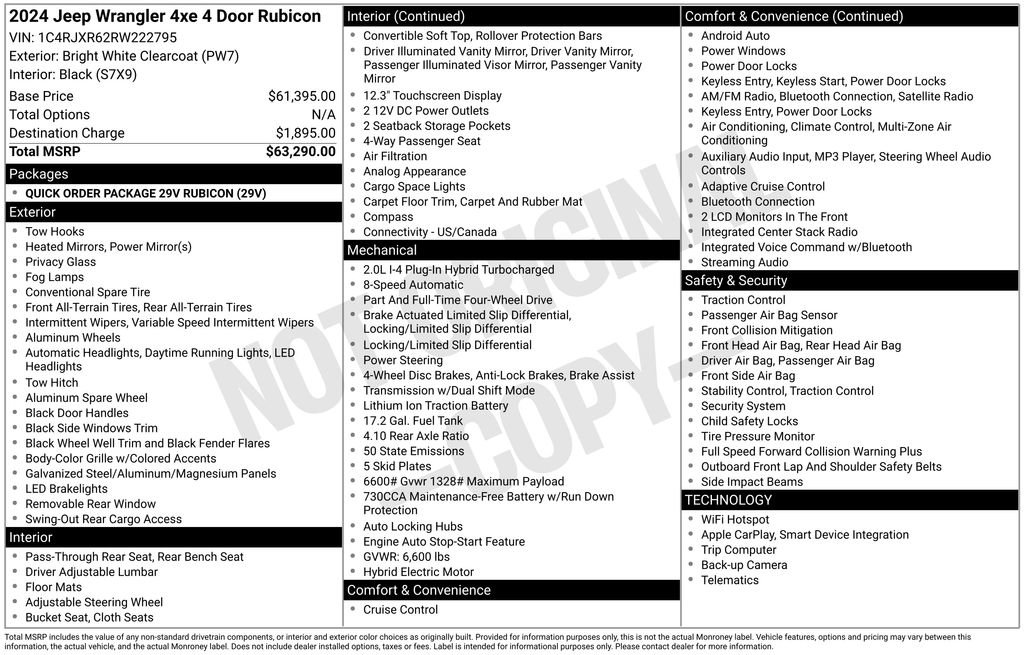 Used 2024 Jeep Wrangler Unlimited Rubicon 4xe image 5