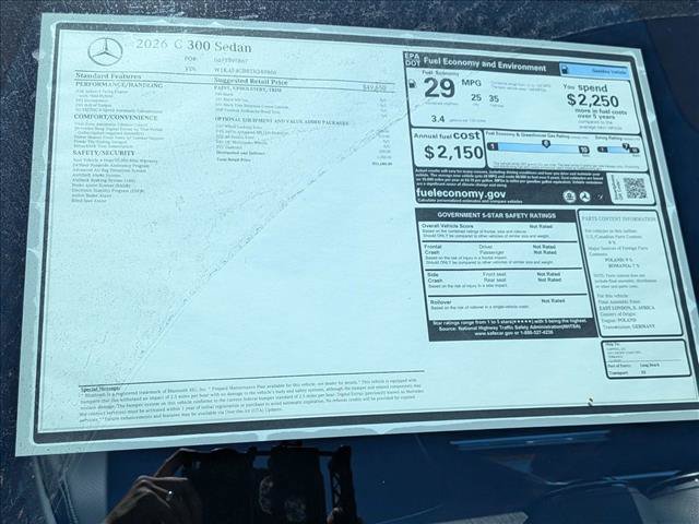 New 2026 Mercedes-Benz C 300 Sedan image 17