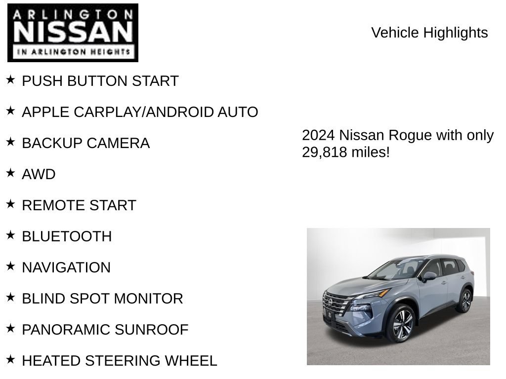 Used 2024 Nissan Rogue SL w/ SL Premium Package AWD/4WD image 8