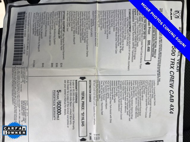 Used 2024 RAM 1500 TRX w/ TRX Level 2 Equipment Group image 14