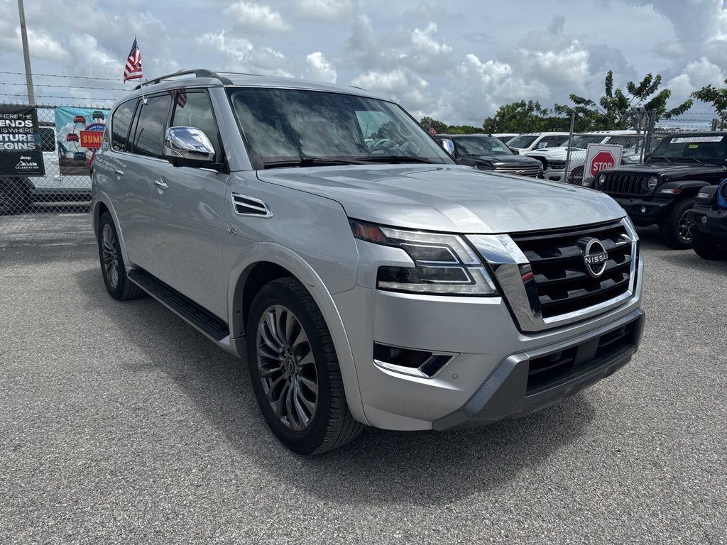 Used 2021 Nissan Armada Platinum w/ Captain's Chairs Package image 3
