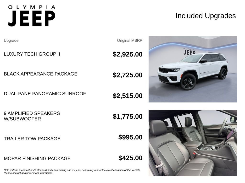New 2025 Jeep Grand Cherokee Limited w/ Luxury Tech Group II image 4