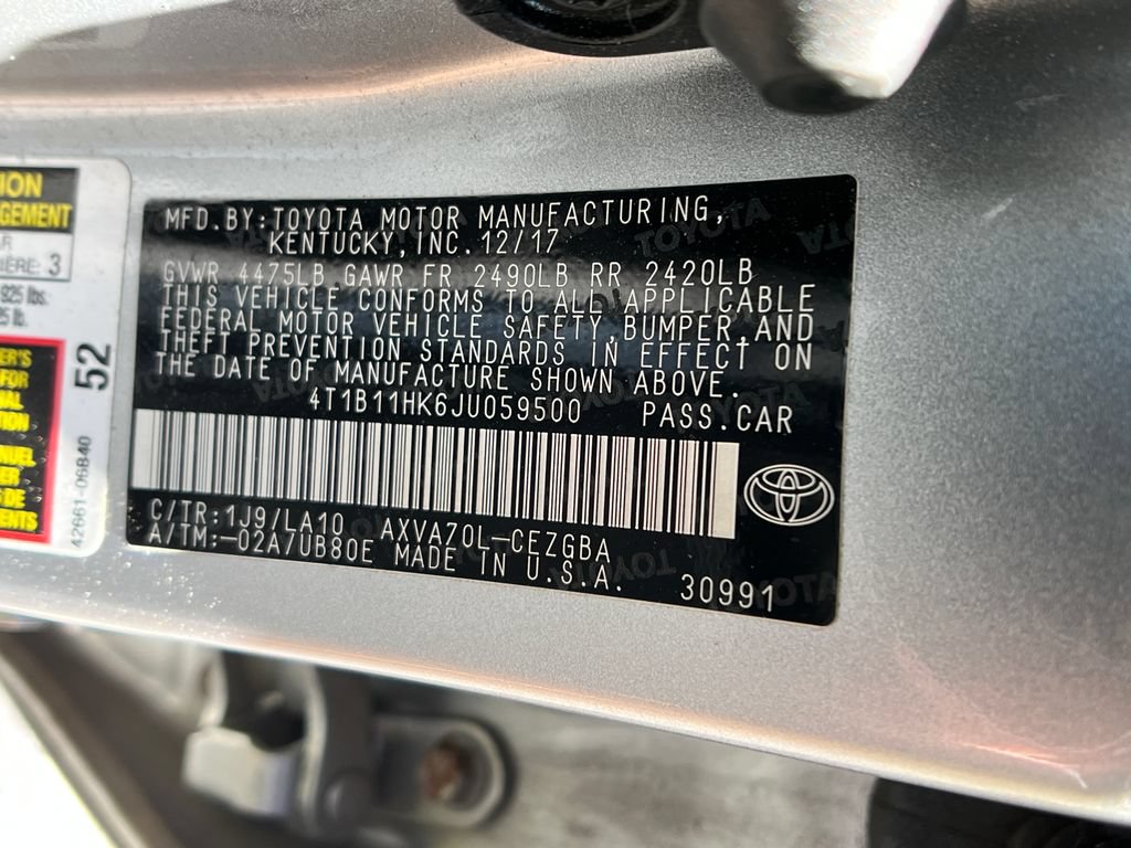 Used 2018 Toyota Camry XLE FWD image 36