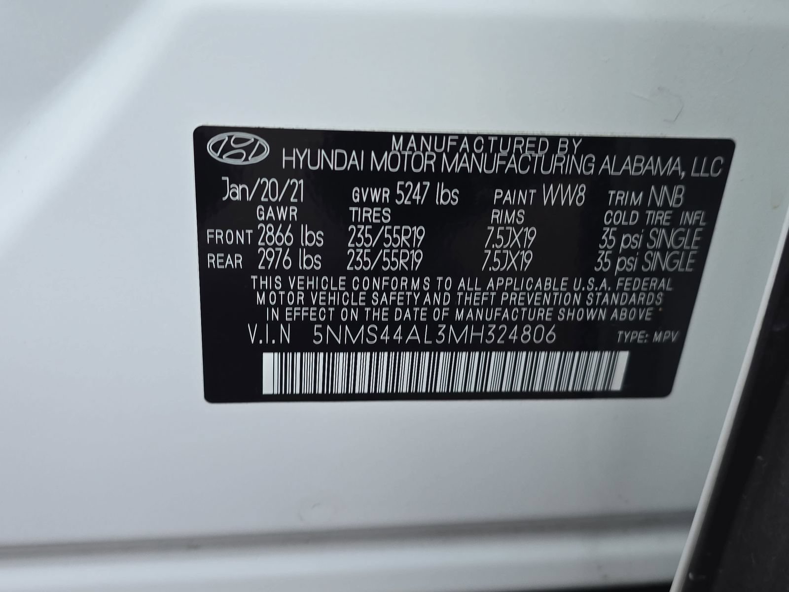 Used 2021 Hyundai Santa Fe Limited FWD image 38