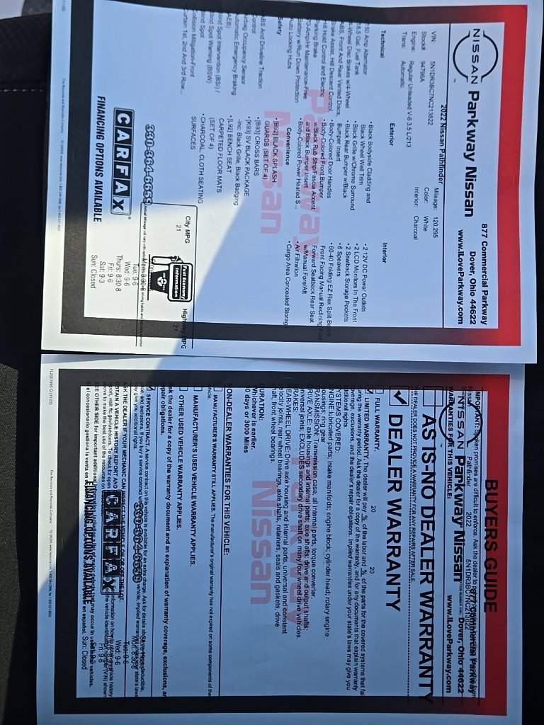 Used 2022 Nissan Pathfinder SV w/ SV Black Package image 44