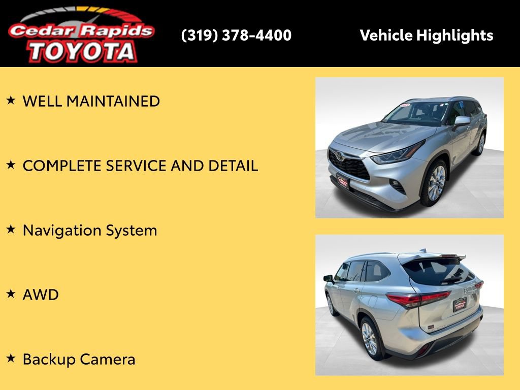 Certified 2021 Toyota Highlander Limited AWD/4WD image 9