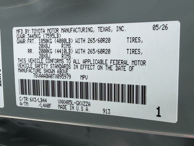 New 2026 Toyota Sequoia 1794 Edition AWD/4WD image 30