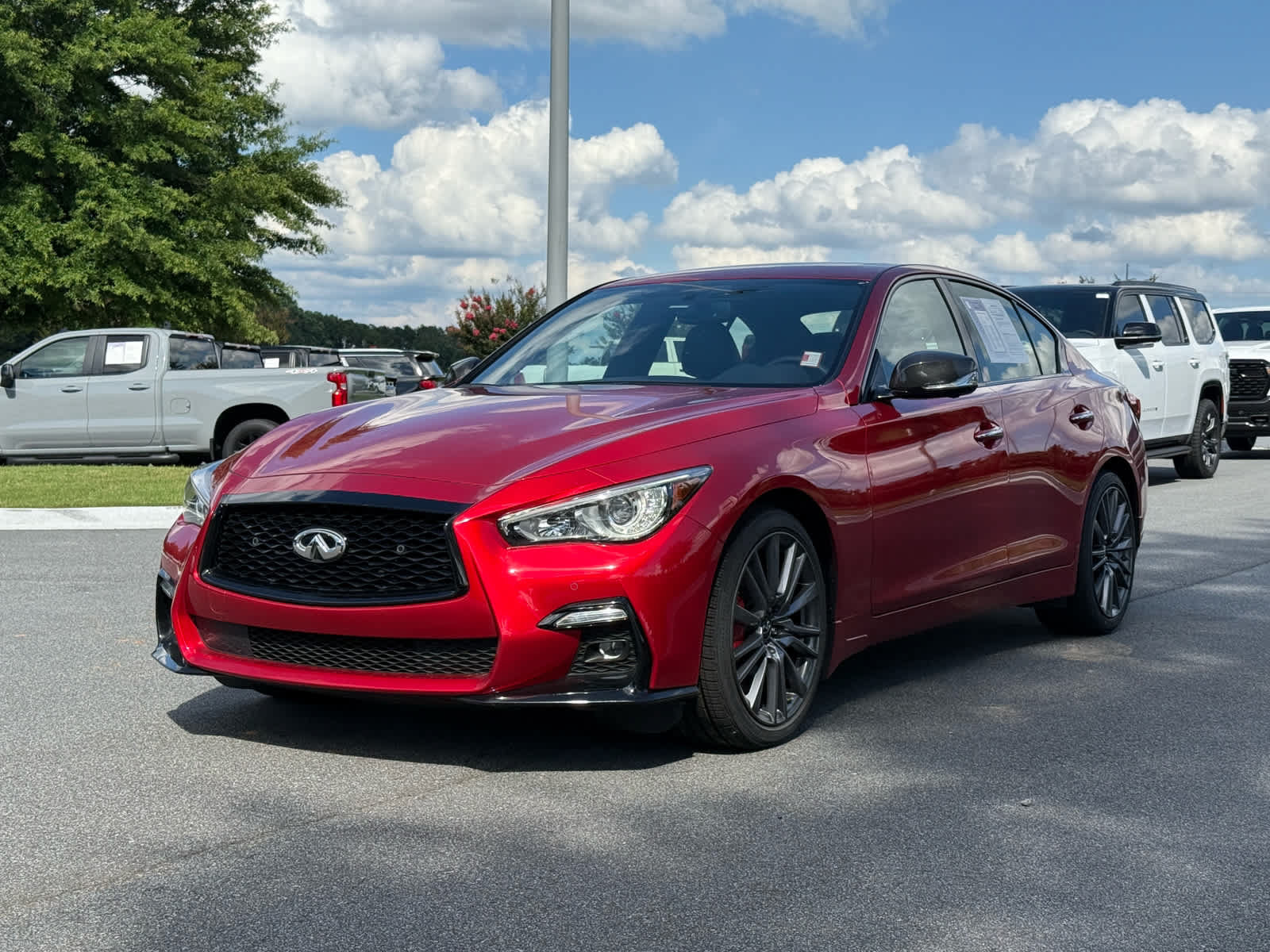 Used 2023 INFINITI Q50 Red Sport 400 w/ Carbon Fiber Package AWD/4WD image 1