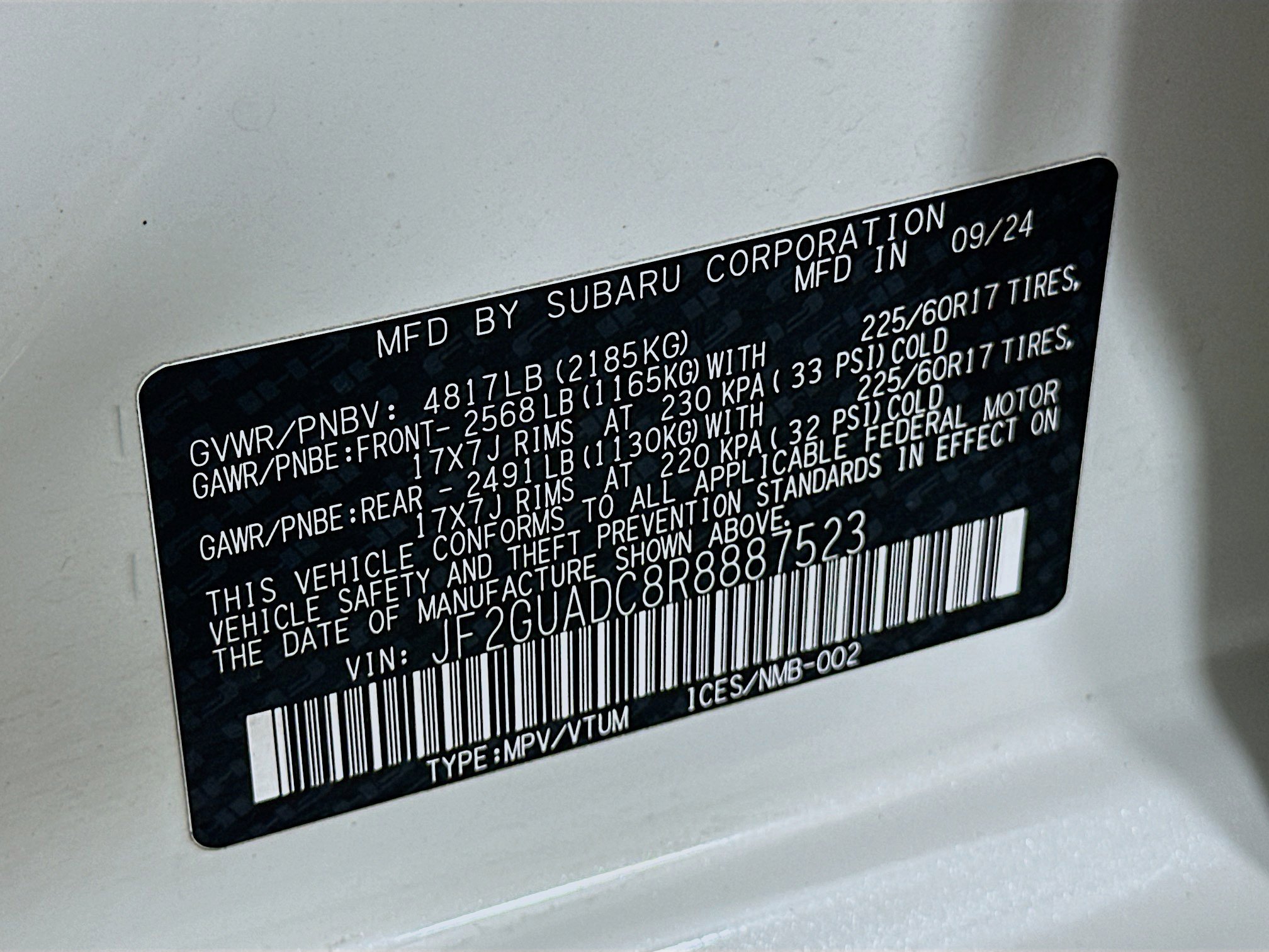 Used 2024 Subaru Crosstrek 2.0i Premium image 12