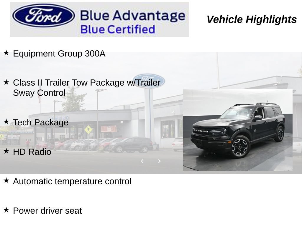 Certified 2022 Ford Bronco Sport Outer Banks w/ Tech Package AWD/4WD image 9