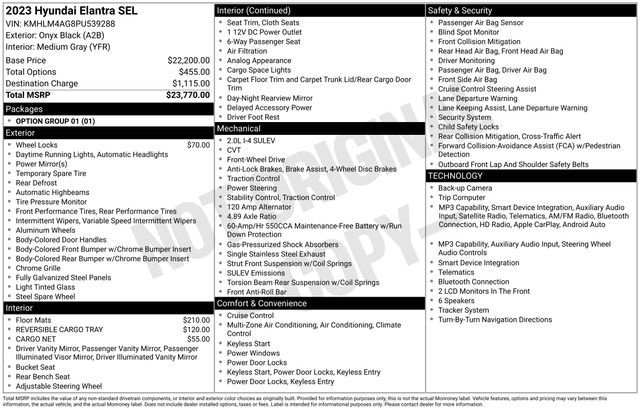 Used 2023 Hyundai Elantra SEL image 10