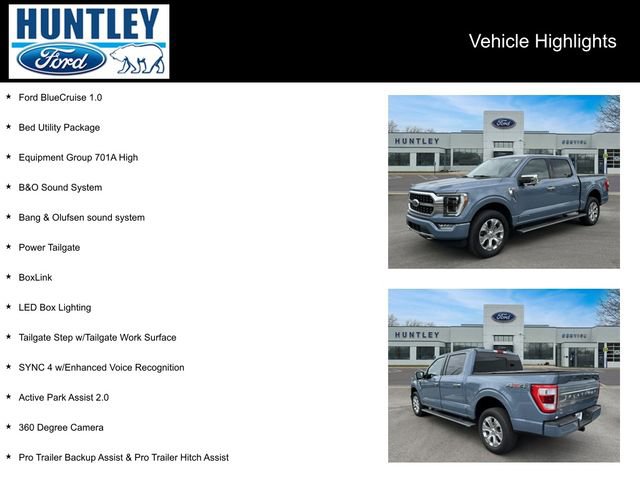 Used 2023 Ford F150 Platinum w/ Equipment Group 701A High image 2