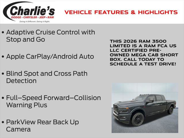 Certified 2026 RAM 3500 Limited AWD/4WD image 7