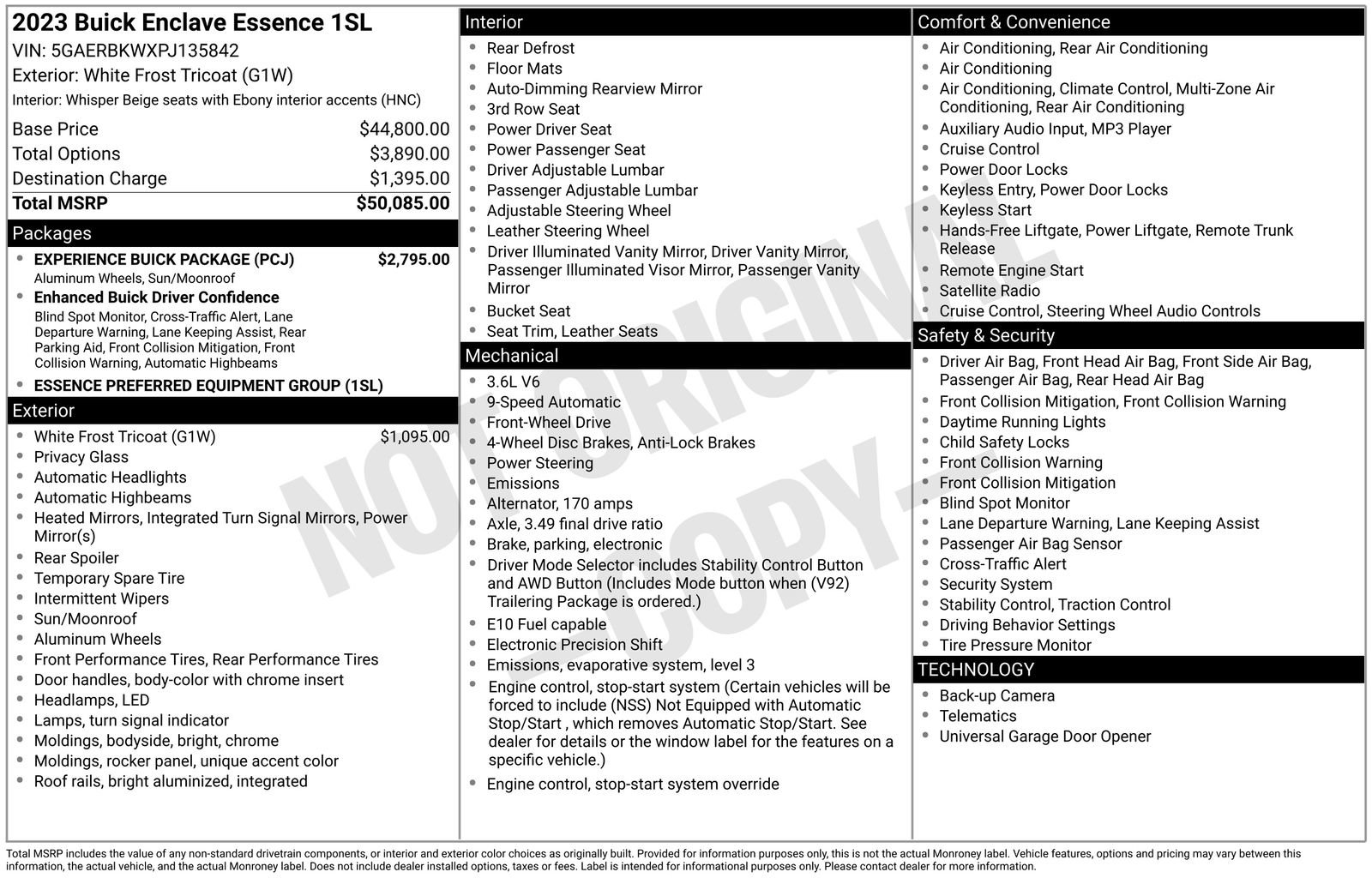 Used 2023 Buick Enclave Essence w/ Experience Buick Package image 14