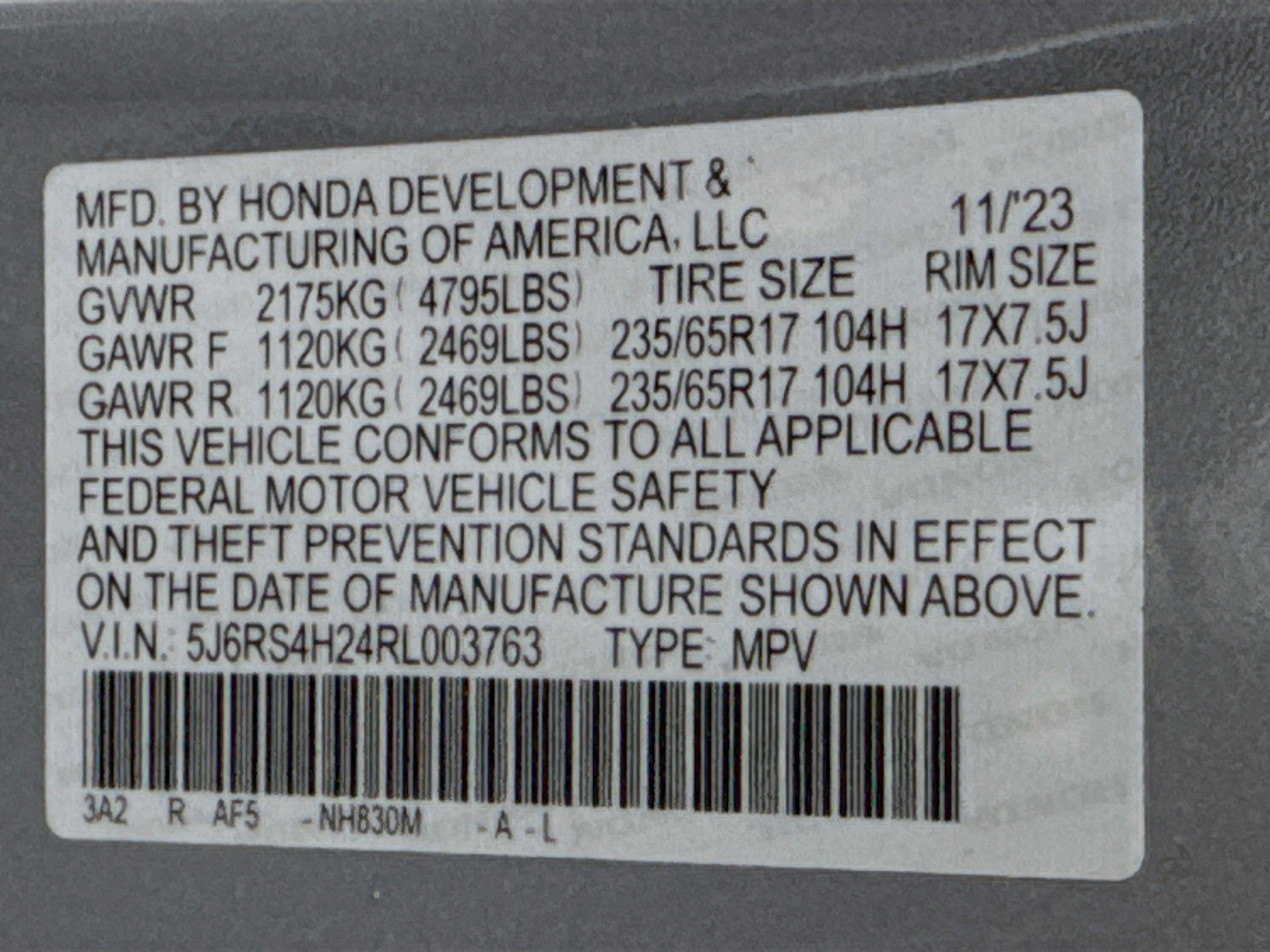 Certified 2024 Honda CR-V LX image 29