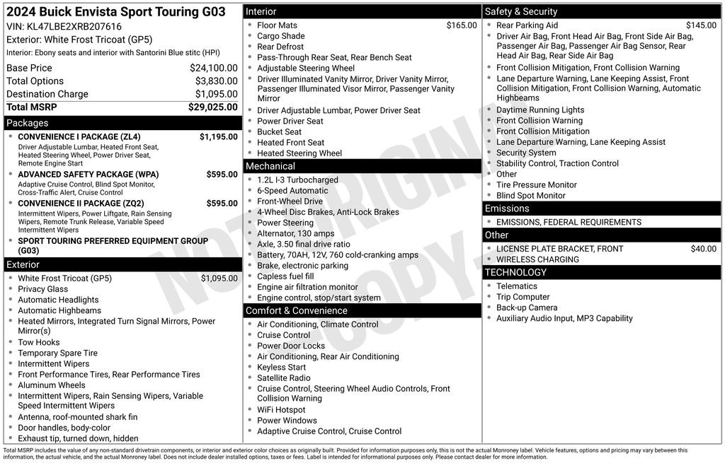 Used 2024 Buick Envista Sport Touring w/ Convenience I Package image 24