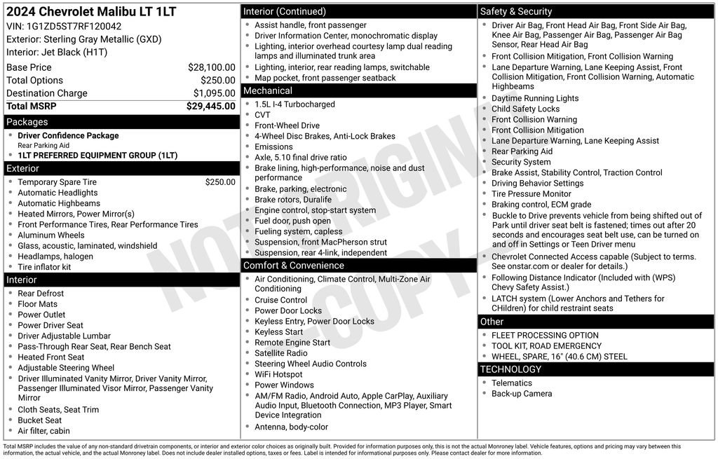 Used 2024 Chevrolet Malibu LT image 32