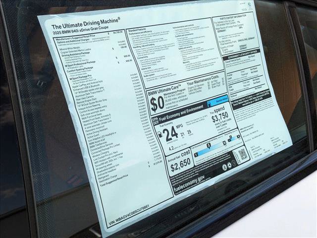 Used 2025 BMW 840i xDrive 840i w/ M Sport Professional Package image 19