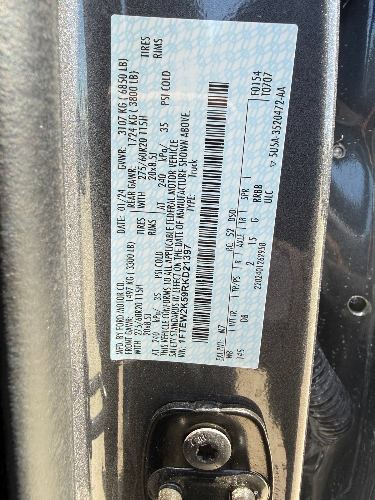 Used 2024 Ford F150 STX w/ STX Black Appearance Package RWD image 10