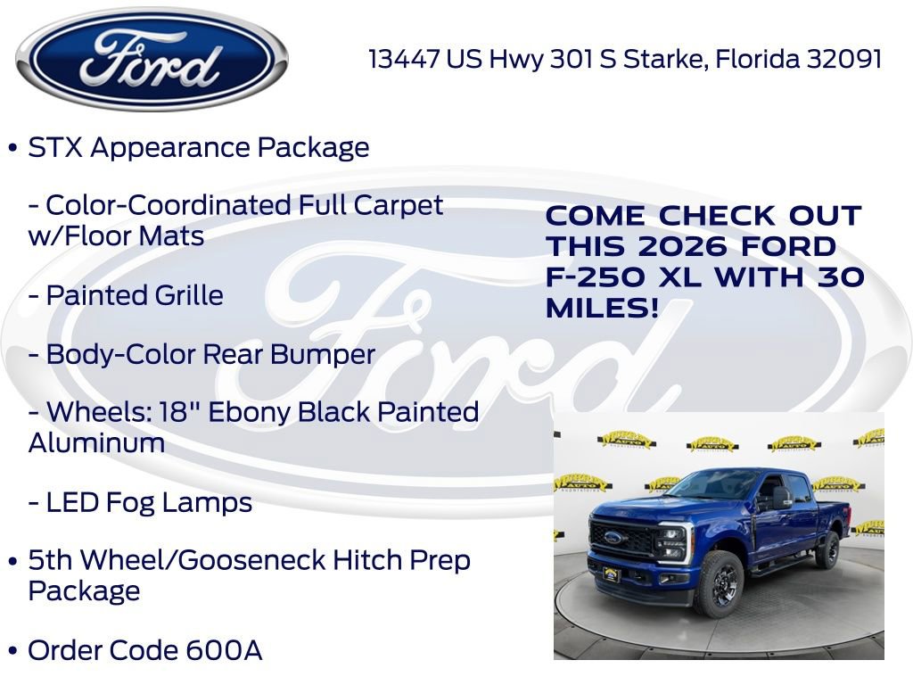 New 2026 Ford F250 XL w/ STX Appearance Package image 15