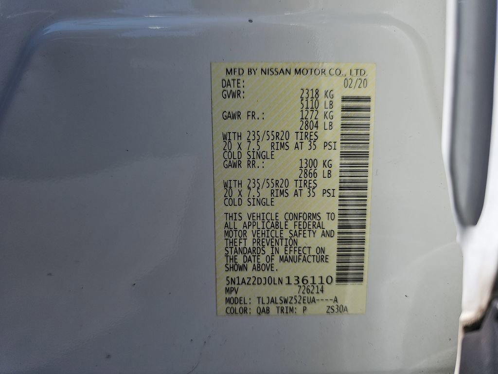 Used 2020 Nissan Murano Platinum FWD image 40