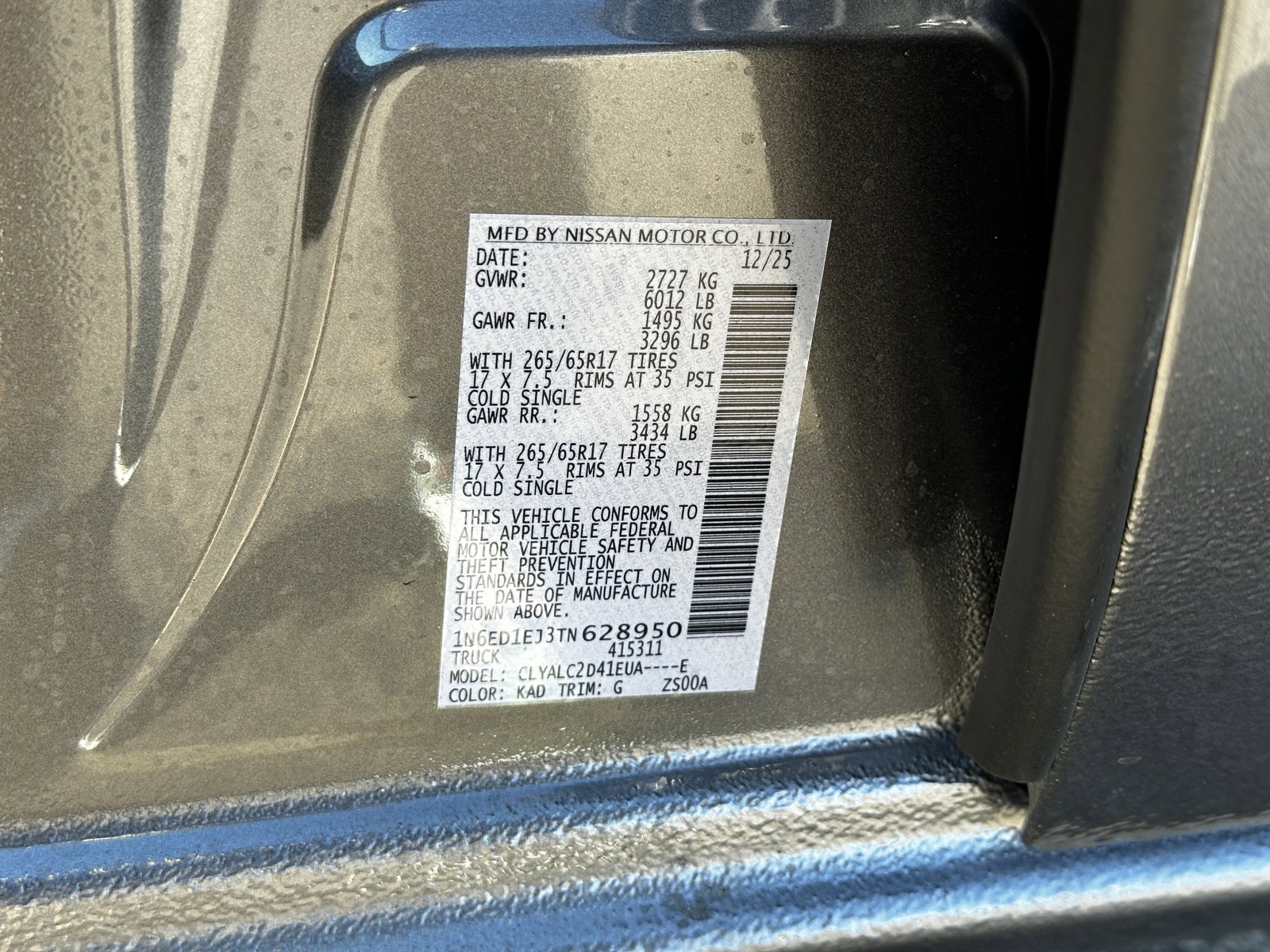 New 2026 Nissan Frontier SV w/ SV Convenience Package image 32