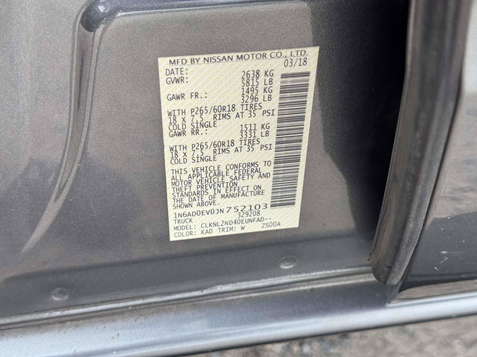 Used 2018 Nissan Frontier SV w/ Value Truck Package AWD/4WD image 15