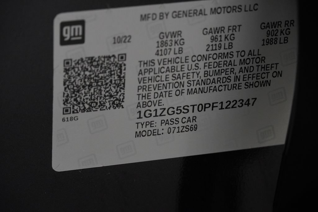 Certified 2023 Chevrolet Malibu RS w/ Driver Confidence Package FWD image 44