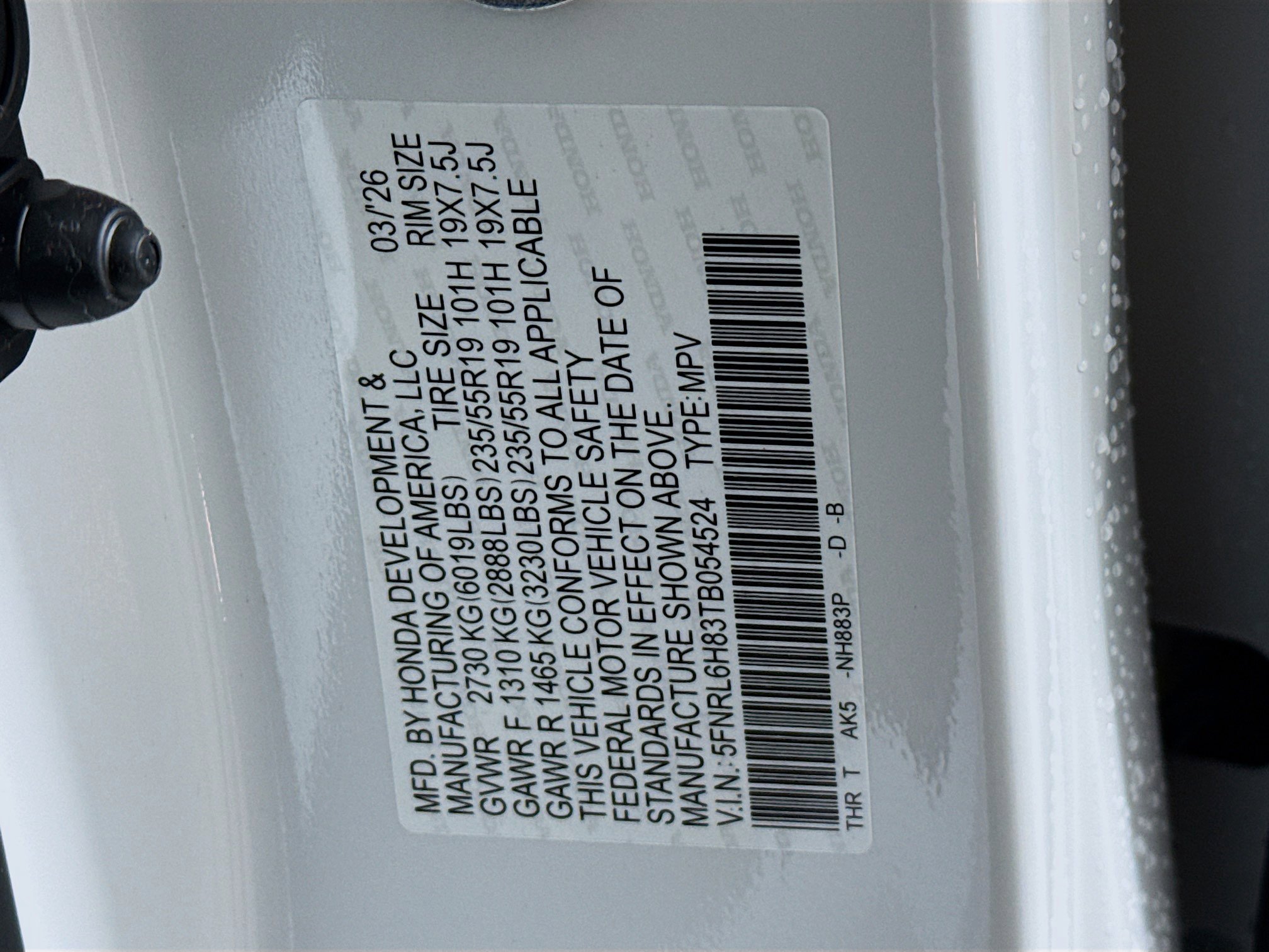 New 2026 Honda Odyssey Touring image 42