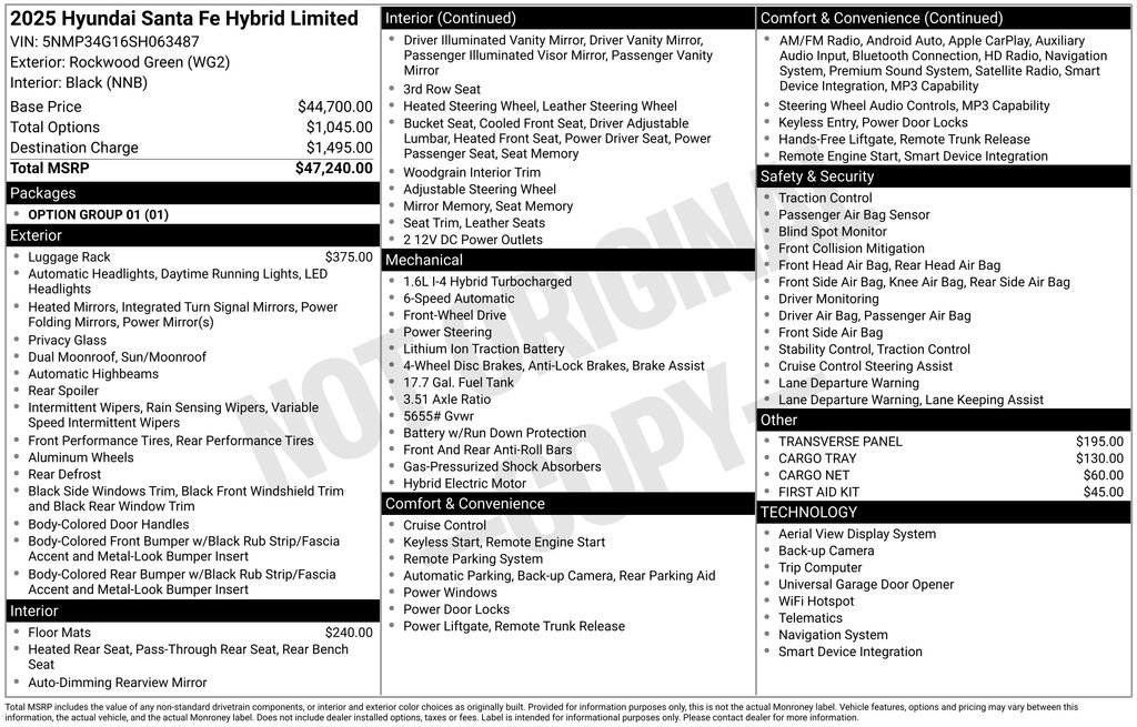 New 2025 Hyundai Santa Fe Limited image 28