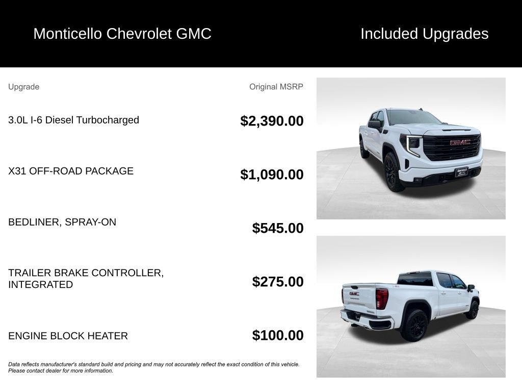 Certified 2024 GMC Sierra 1500 Elevation w/ X31 Off-Road Package AWD/4WD image 5