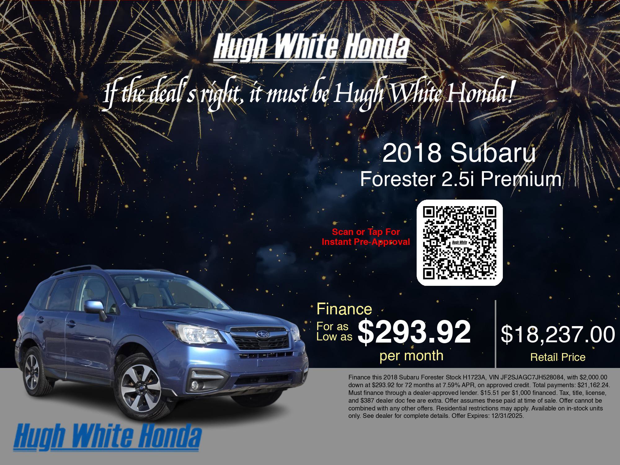 Used 2018 Subaru Forester 2.5i Premium image 3