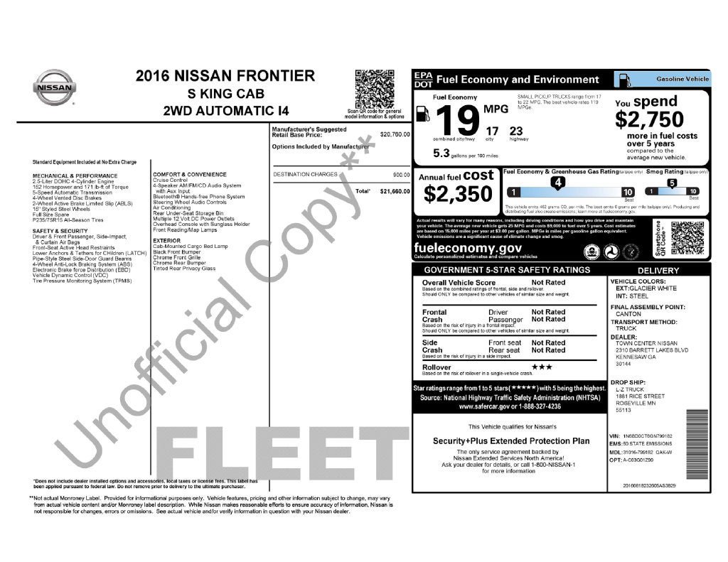 Used 2016 Nissan Frontier S RWD image 3
