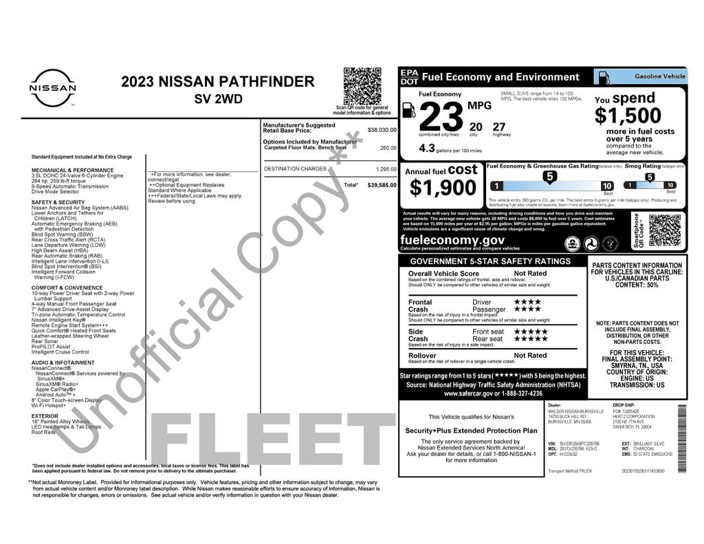 Certified 2023 Nissan Pathfinder SV FWD image 32