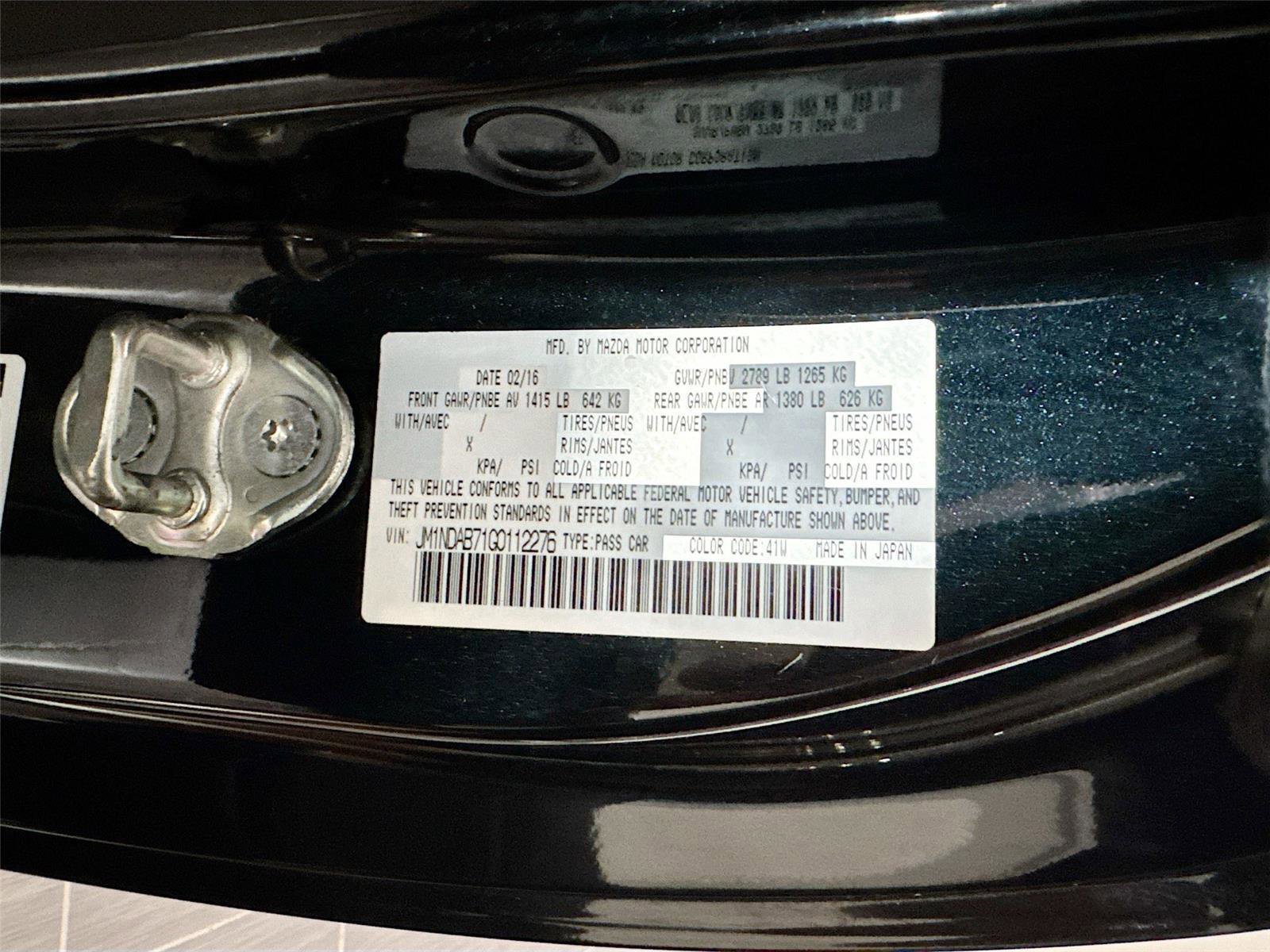 Used 2016 MAZDA MX-5 Miata Sport RWD image 31