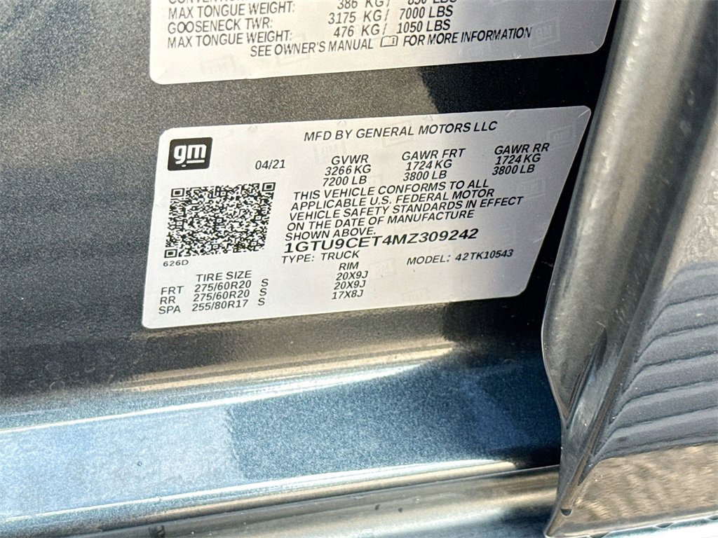 Used 2021 GMC Sierra 1500 Elevation w/ X31 Off-Road Package image 36