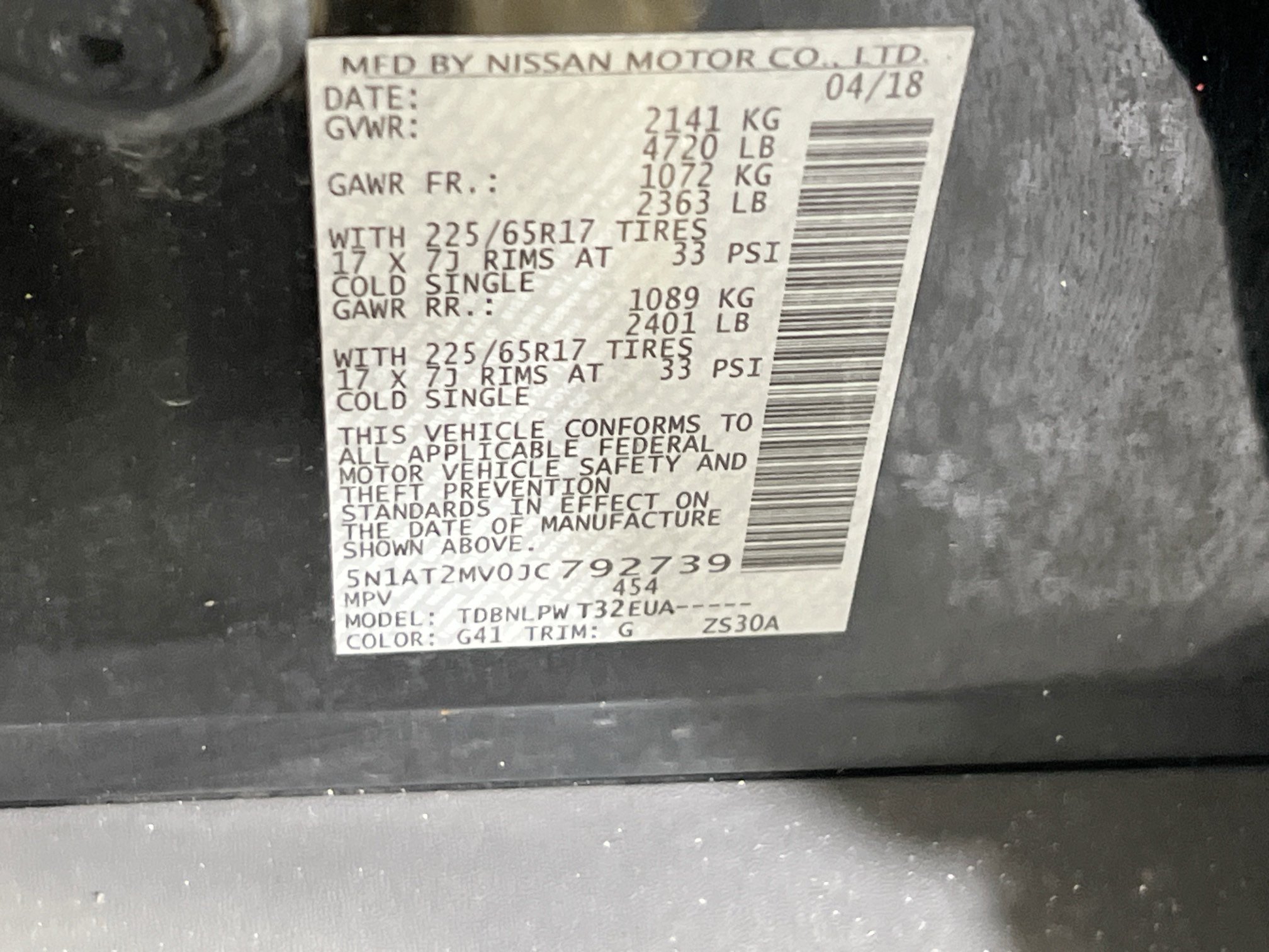 Used 2018 Nissan Rogue S AWD/4WD image 29