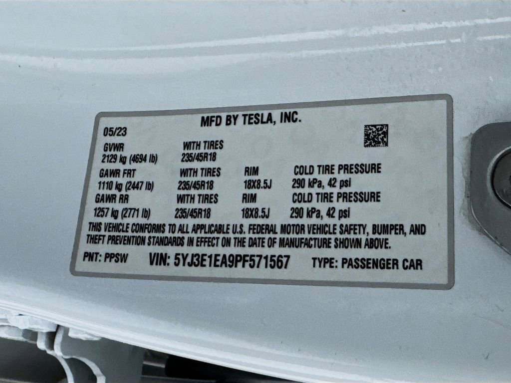 Used 2023 Tesla Model 3 Standard Range image 54