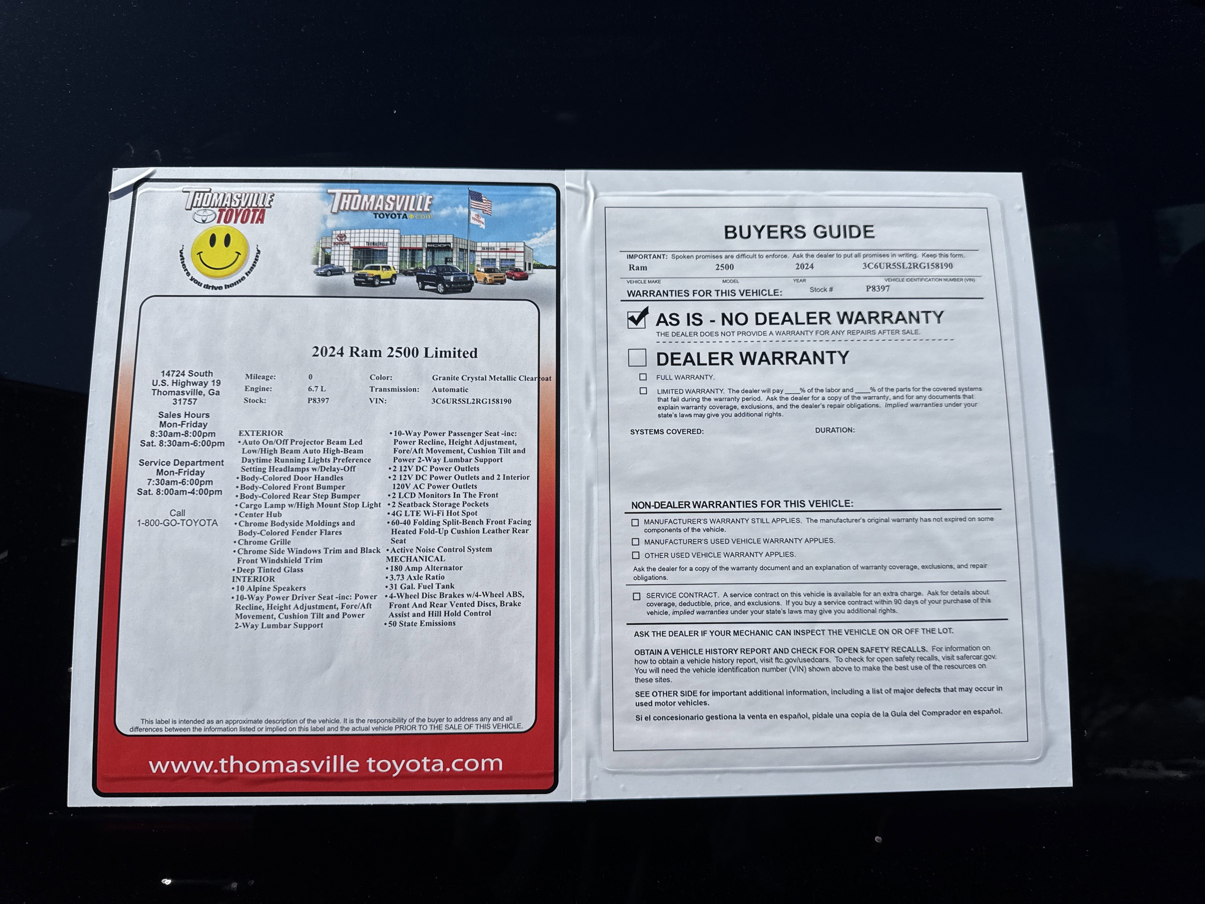 Used 2024 RAM 2500 Limited image 38