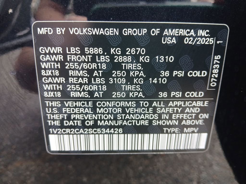 Used 2025 Volkswagen Atlas Peak Edition SE image 30