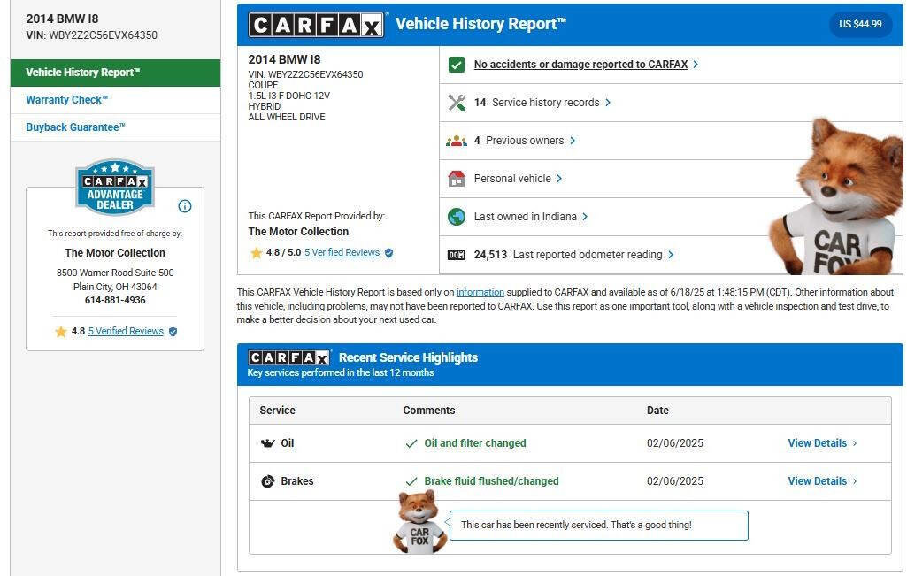 Used 2014 BMW i8 Base AWD 2dr Coupe image 16