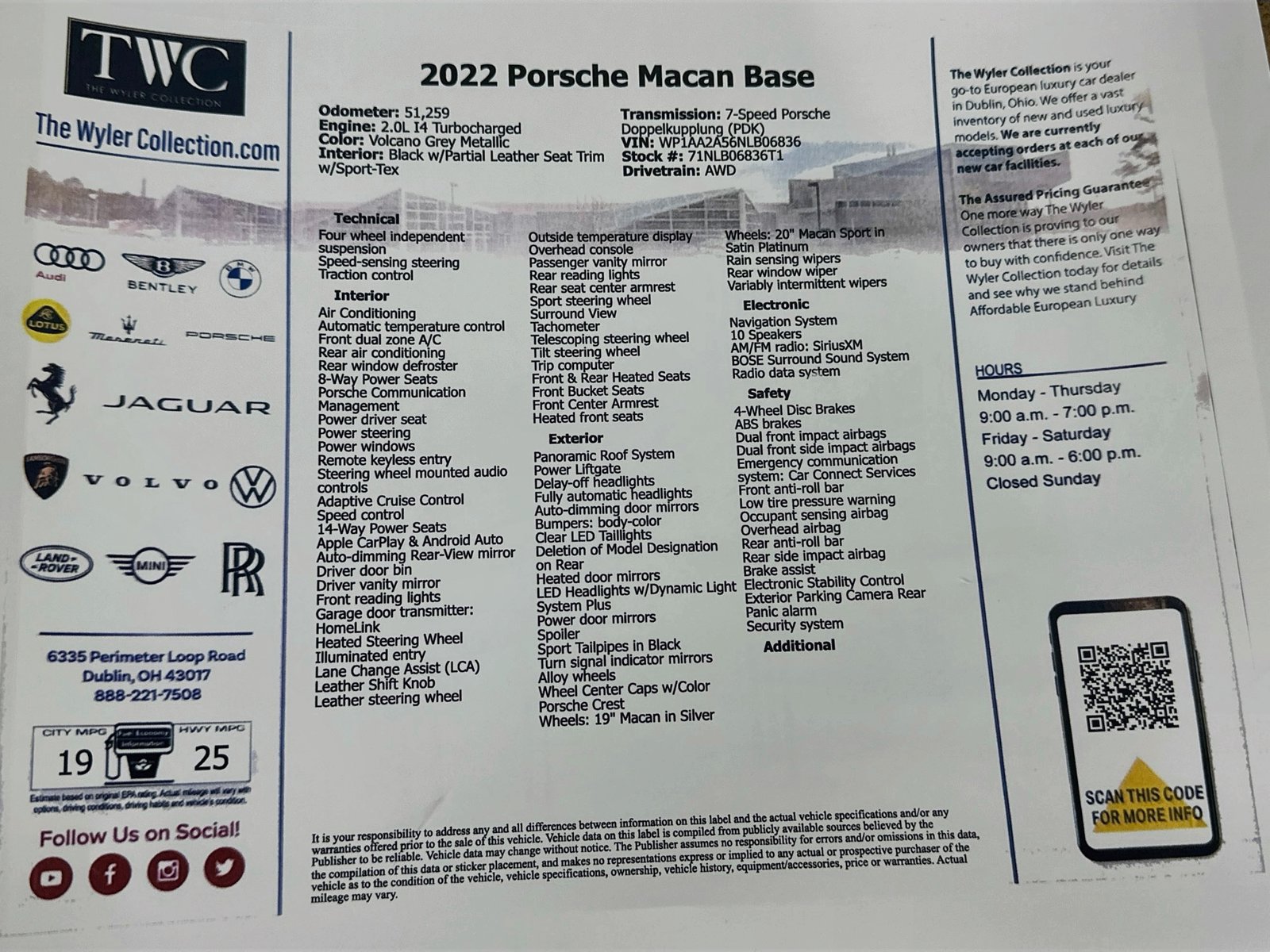 Certified 2022 Porsche Macan AWD/4WD image 49