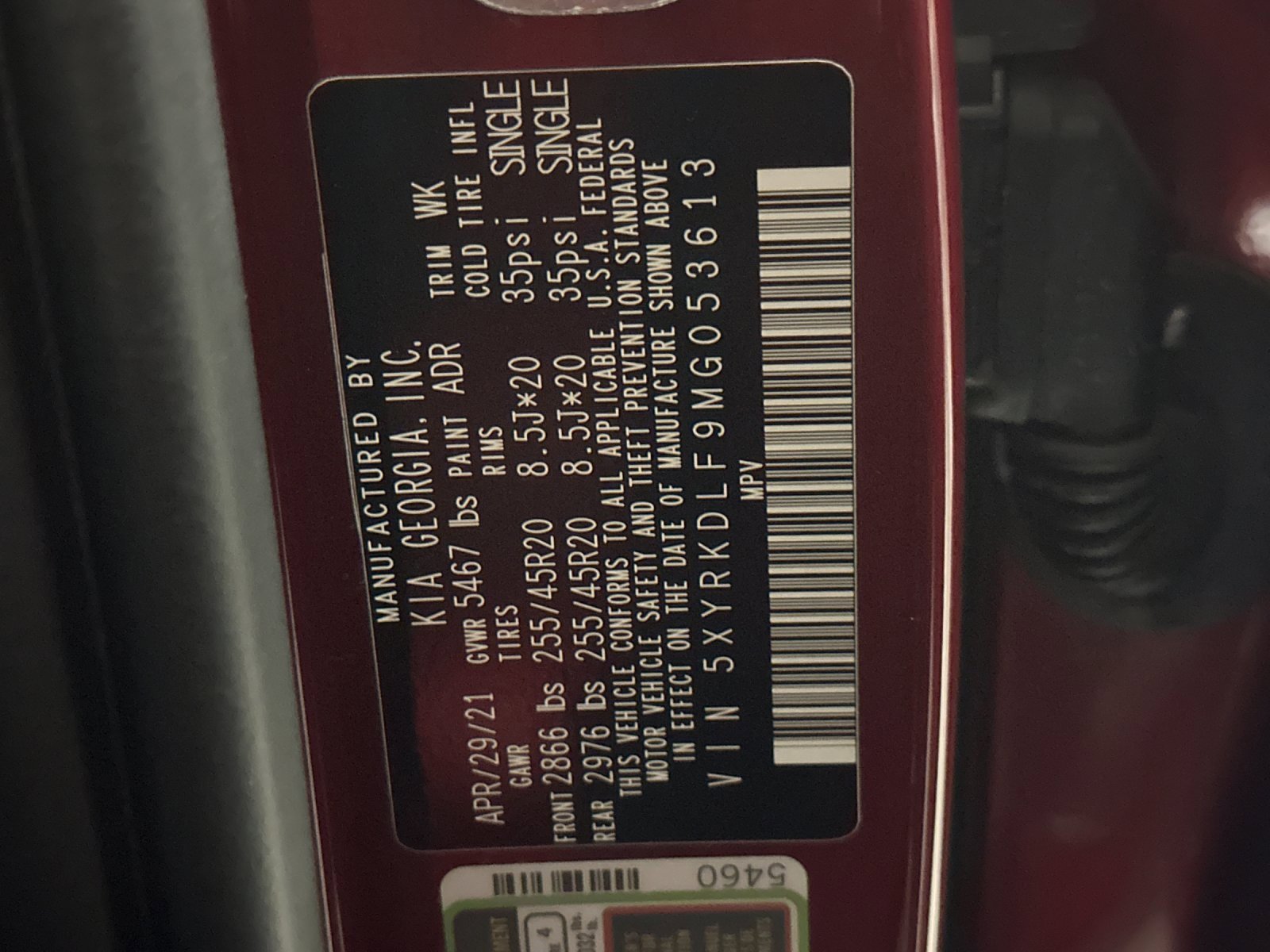 Certified 2021 Kia Sorento SX image 27