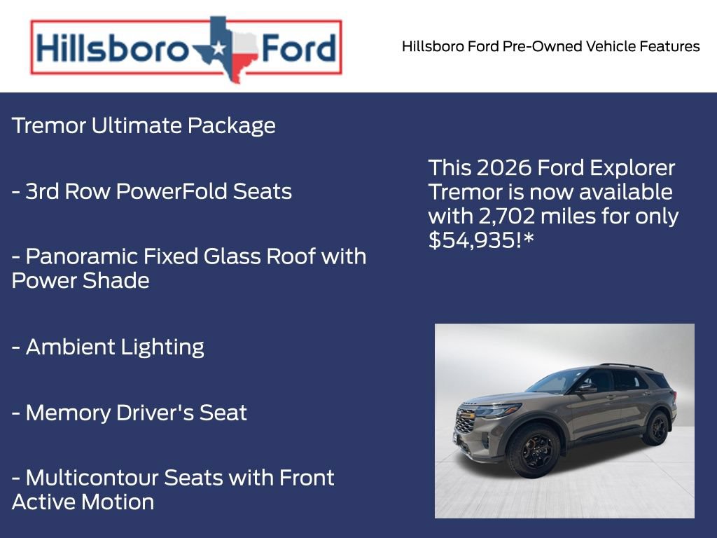 Used 2026 Ford Explorer Tremor w/ Tremor Ultimate Package AWD/4WD image 3