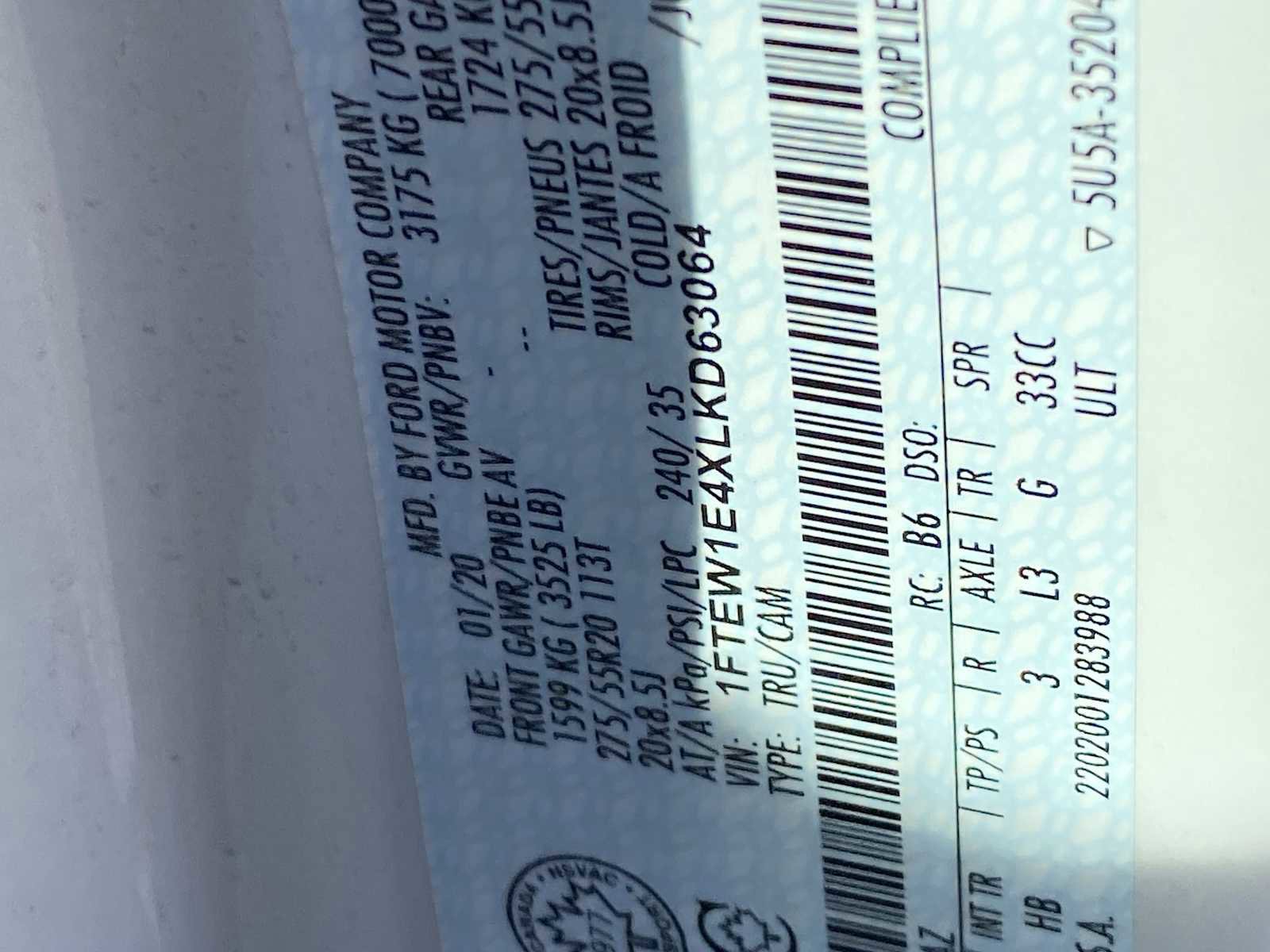 Used 2020 Ford F150 Lariat w/ Equipment Group 502A Luxury image 33