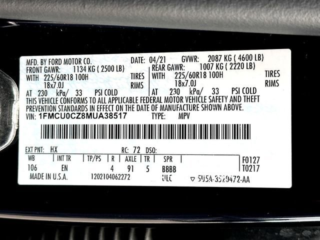 Used 2021 Ford Escape SEL FWD image 32