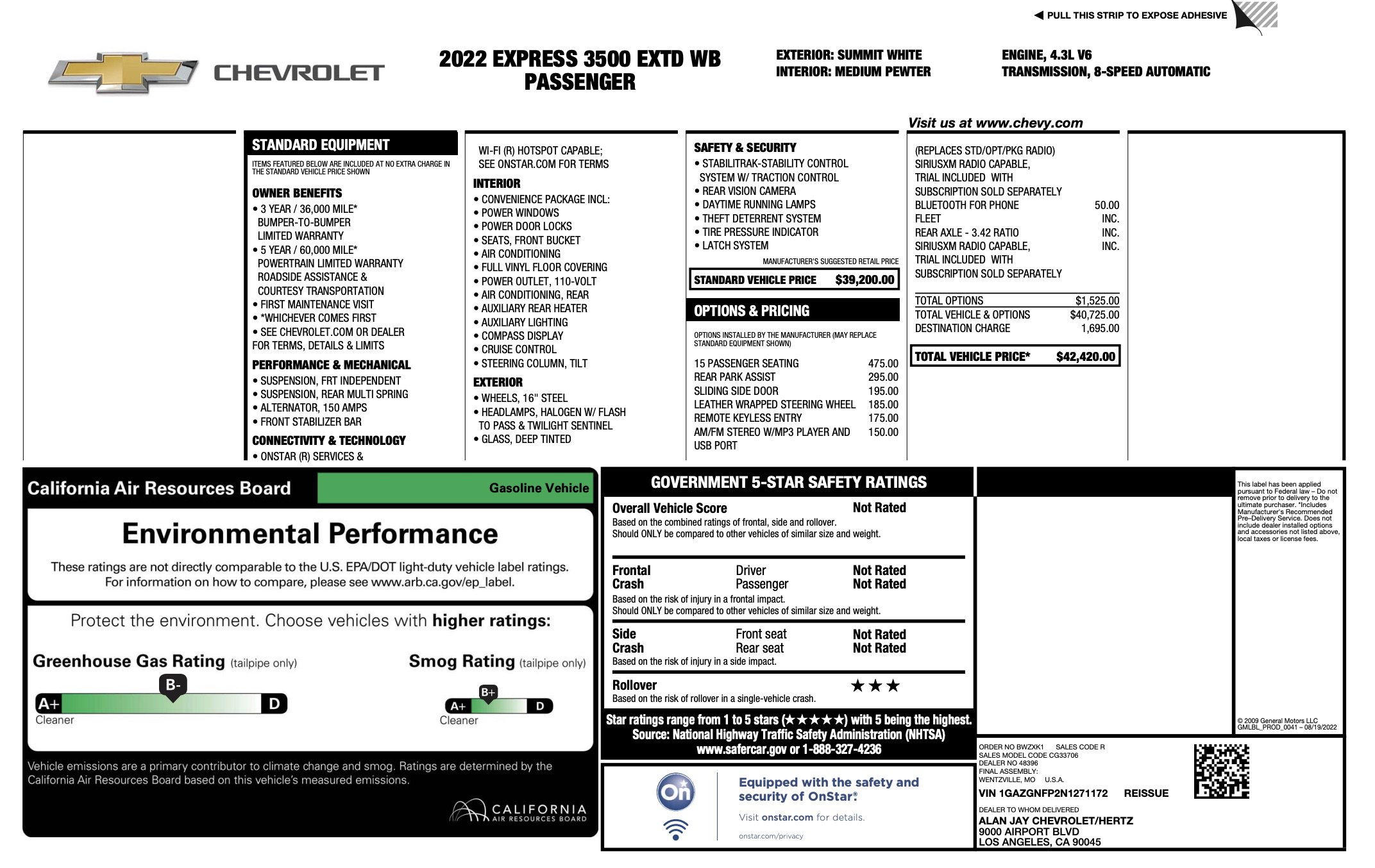 Used 2022 Chevrolet Express 3500 LS image 5