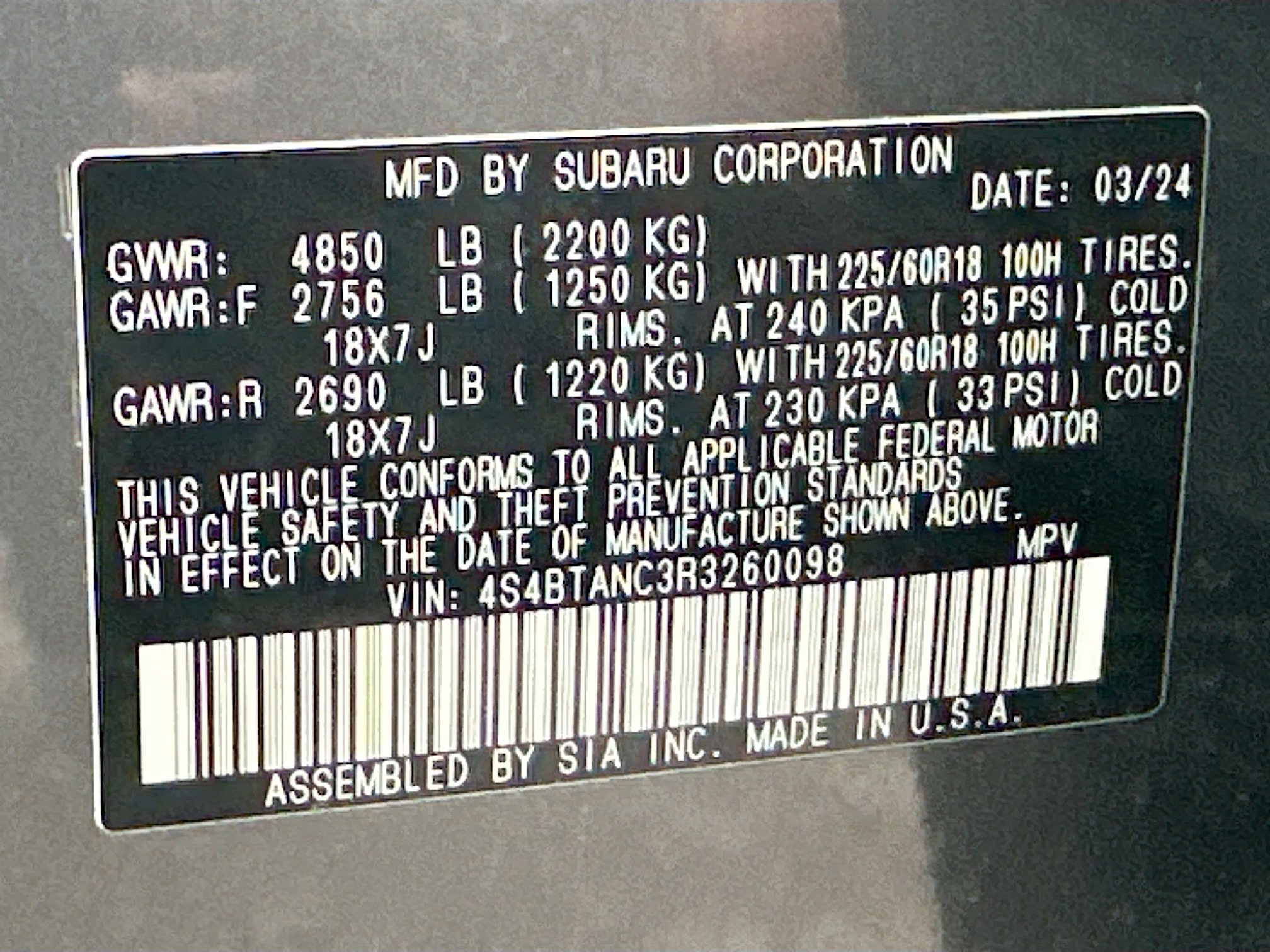 Used 2024 Subaru Outback Limited image 12